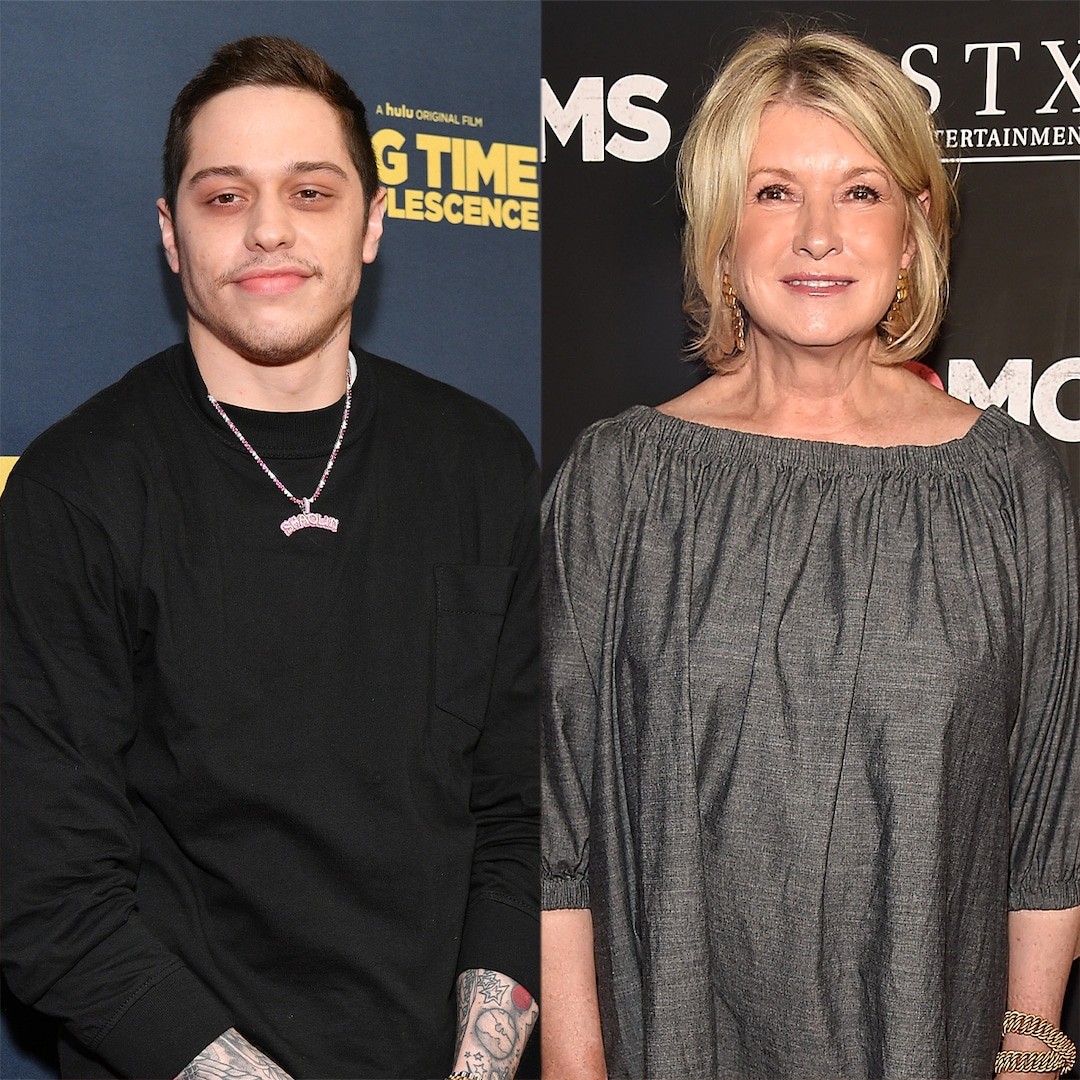 Martha Stewart announces that Pete Davidson is having the time of his life